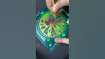 Deeply Satisfying ASMR Sounds | Tranquil Spirograph Patterns for Calm! #art #shorts #spirograph