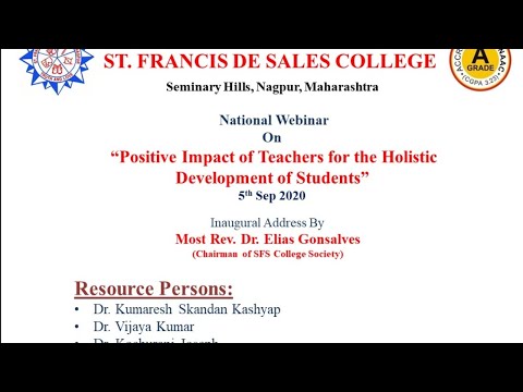 National Webinar On  “Positive Impact of Teachers for the Holistic Development of Students”
