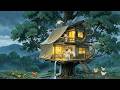 Living with family in a tree trunk during a storm 🌧️ Ghibli Style Video