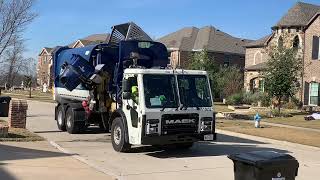 Waste Connections Boivin Hybrid Mack Electric Garbage Truck!
