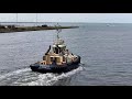 Melbourne Docks,  Svitzer Marysville heading out to Sea. #melbourne #ship #cargo #port #drone #sea