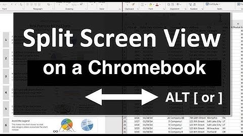 How to Split Your Chromebook Screen with Keyboard Shortcuts (ALT + [ ]) in Google Meet