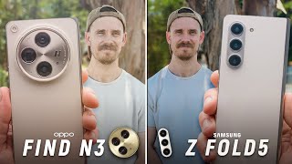 OPPO Find N3 vs Galaxy Z Fold 5 Camera Comparison!