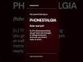 What is Phonestalgia? | Word of the Day | Vocab 101