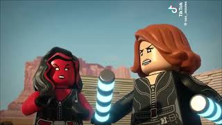Lego Marvel Avengers Código Rojo 2023 Black Widow Y Red She-Hulk Vs Un Robot Gigante