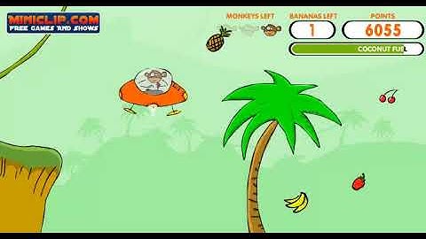 Miniclip: Monkey Lander (Flash Game) Gameplay