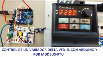 ARDUINO CONTROLANDO A UN VARIADOR DELTA MEDIANTE MODBUS-RTU