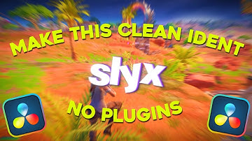 How to make the *CLEANEST NO PLUGINS IDENT* in Davinci Resolve | FREE TUTORIAL @ 2K SUBS!