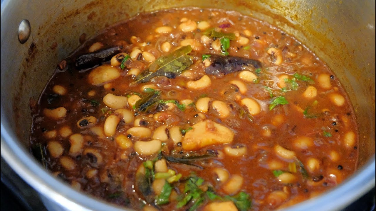 Karamani Kuzhambu Recipe Black eyed peas curry YouTube