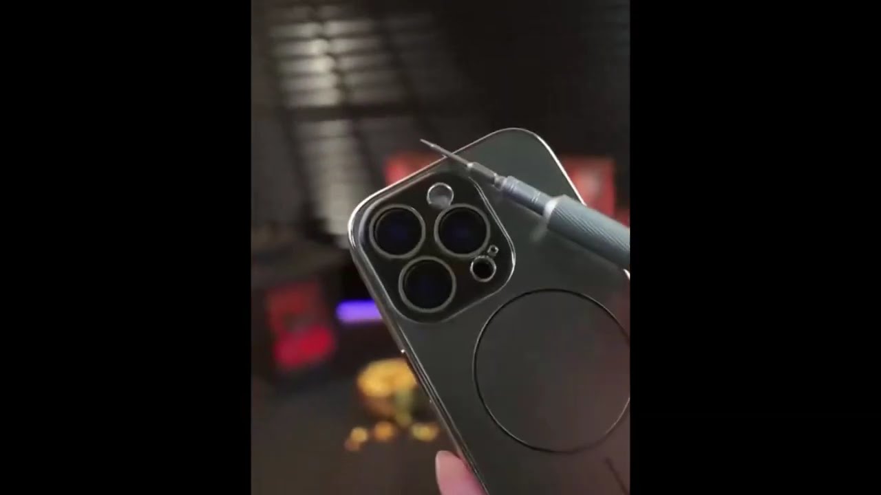 Glass Lens Plated Slim Magnetic iPhone Case