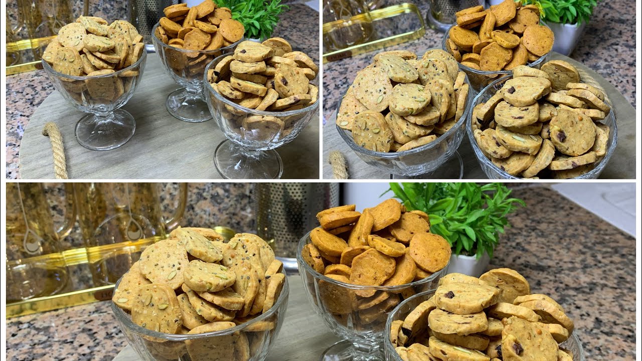 بعجينة واحدة خرجت فقيقصات بثلاثة مذاقات مختلفة واللذة يا سلام 👌👌👌👌