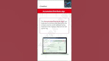 Accumulate/Distribute algo #youtubeshorts #ytshorts #shorts
