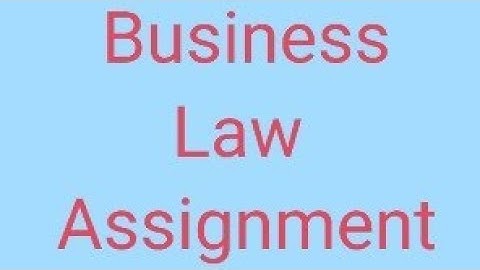 DU-SOL Business Law Assignment Solutions