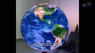 WIFI control round led ballIndoor LED Display Globe Soft Sphere Ball Screen, flexible led module dif screenshot 5