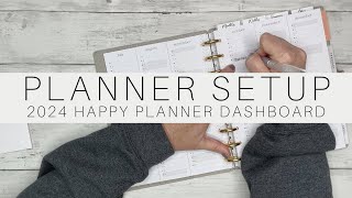 Planner Setup 2024 | Classic Happy Planner Dashboard Layout Catchall