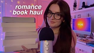 ASMR a huge romance book haul for when u need sleep