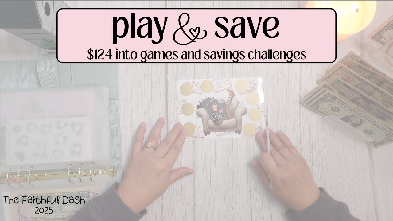 Play & Save #36 | Stuffing $124 into Games and Savings Challenges - YouTube