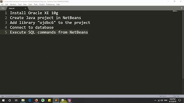 Connect to Oracle Database from NetBeans