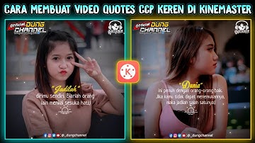Cara Membuat Video Quotes Keren Di Kinemaster Efek Transisi Foto Mengikuti Beat Musik
