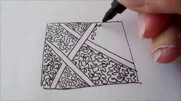 How to draw tanglepattern Amaze