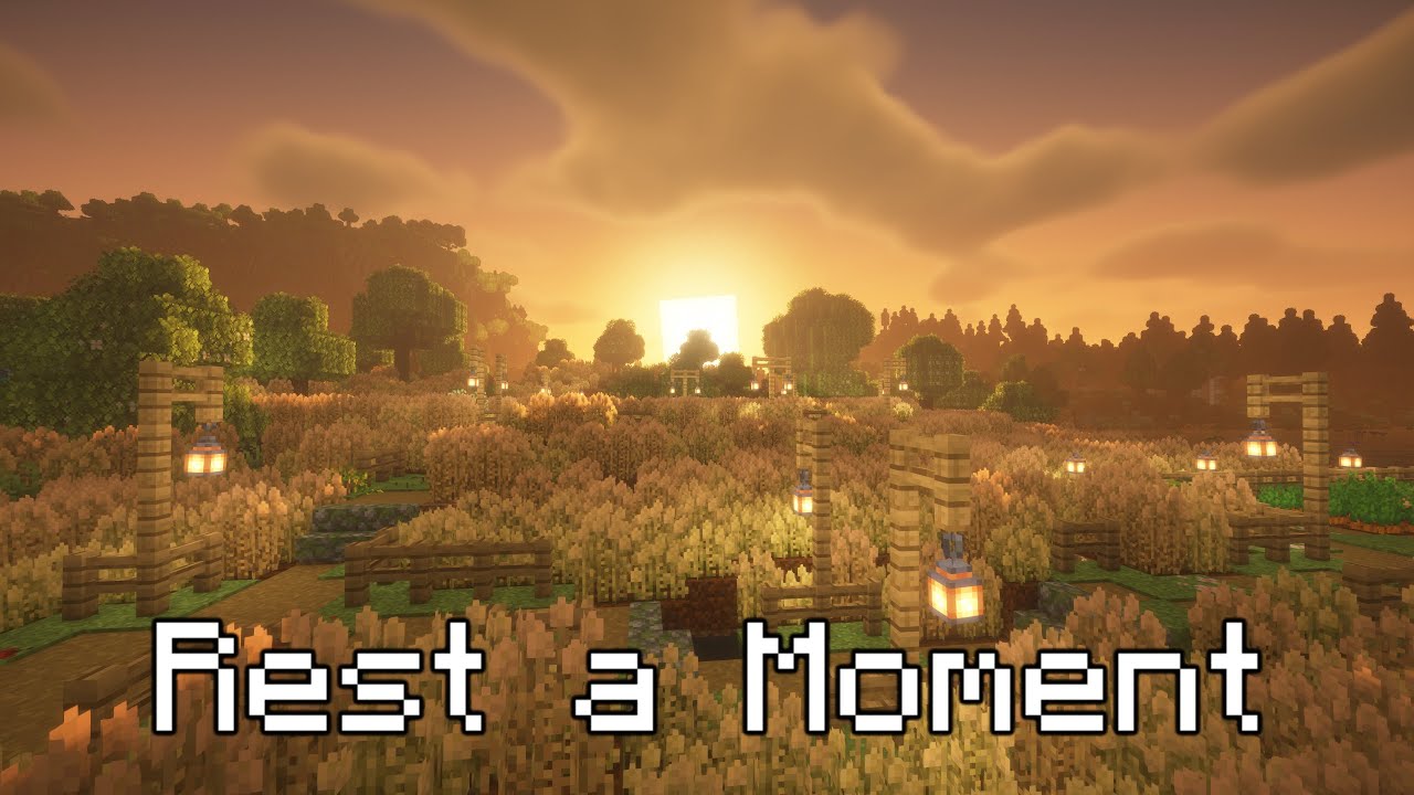 🏡 Relaxing Minecraft Music | Calm Farm & Wheat Fields | Chill, Study, or Nostalgia🌾