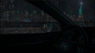 Falling Asleep Instantly with Heavy Rain in a Car - Relaxing Ambience for Deep Sleep, Focus