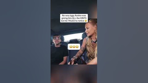 No Way Iggy Azalea Was Giving Him All The Hints But He Failed To Notice 😭 #n3on
