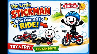 The Little Stickman Who Learned To Ride Kids Cartoon Story