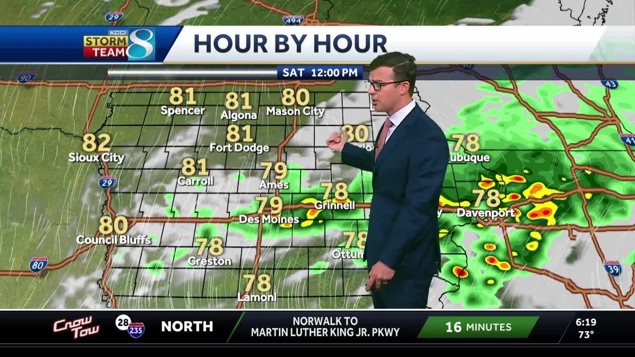 Iowa weather: Rain chances return heading into a hot weekend - YouTube