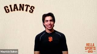 Mauricio Dubon on his Giants 3-1 win over the Dodgers to split the season opening season in L.A.