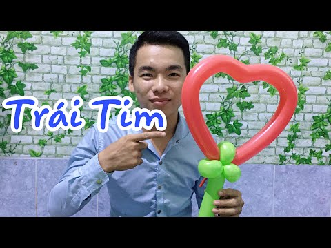 Video Làm Trái Tim Bằng Bong Bóng - youtube