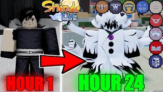 Spending 24 Hours Obtaining Aizden Ten Tails In Shindo Life...(Roblox)