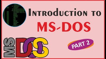 Introduction to Microsoft DOS Part 2 in Urdu and Hindi