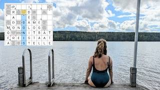 Entspannende Kreuzworträtsel am See (in Schweden) zum Relaxen und Einschlafen