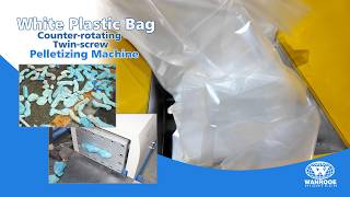 PE/PP White Plastic Flexible Packaging Film Reprocessing:Extrusion & Pelletizing Process