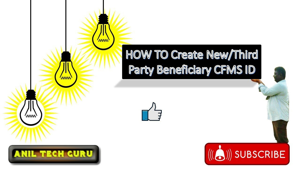 How to create New/Edit  Beneficiary Account in CFMS SITE