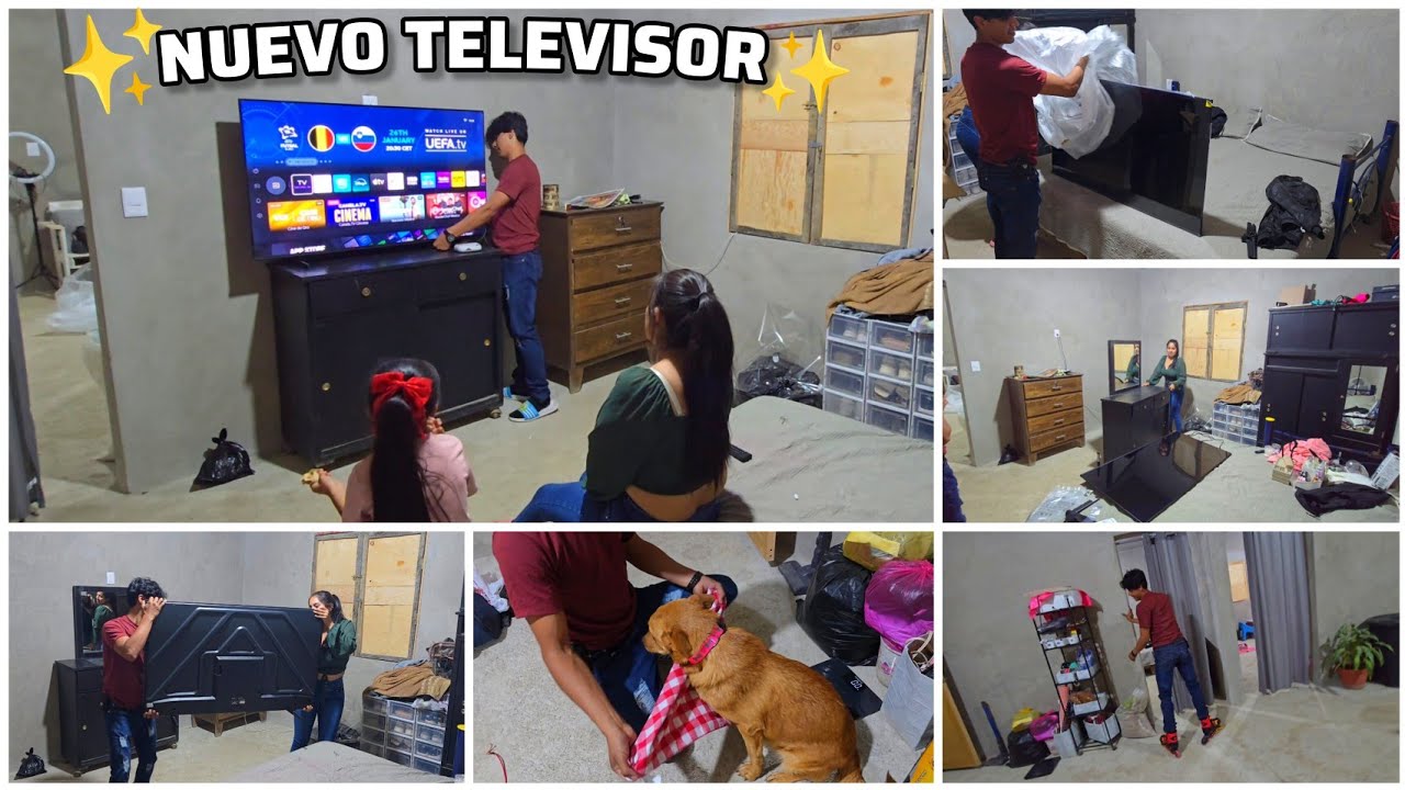 ACOMODANDO NUESTRA NUEVA TELEVISIÓN 😱 Metas en Pareja 👫 ✅️