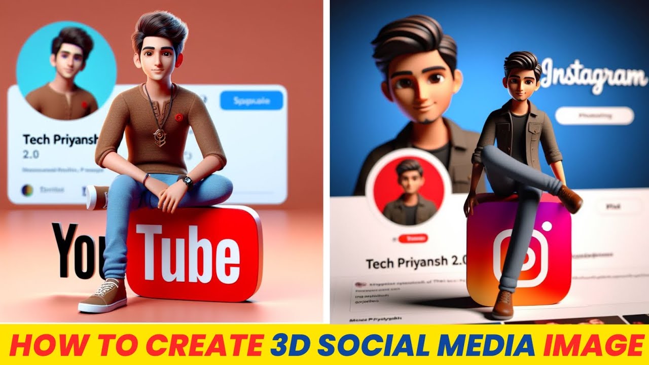 How To Create 3D Ai Social Media Boy Image। Tranding🚀 Social Media ...