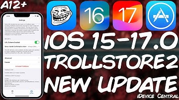 TrollStore 2 Update RELEASED! iOS 15.0 - 16.6.1 / 17.0 ALL DEVICES! Enable Developer Mode On Device