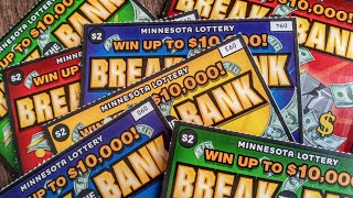 💰🏦🍀 Break the Bank - $2 MN Lottery Scratchies - Wins 🍀🏦💰