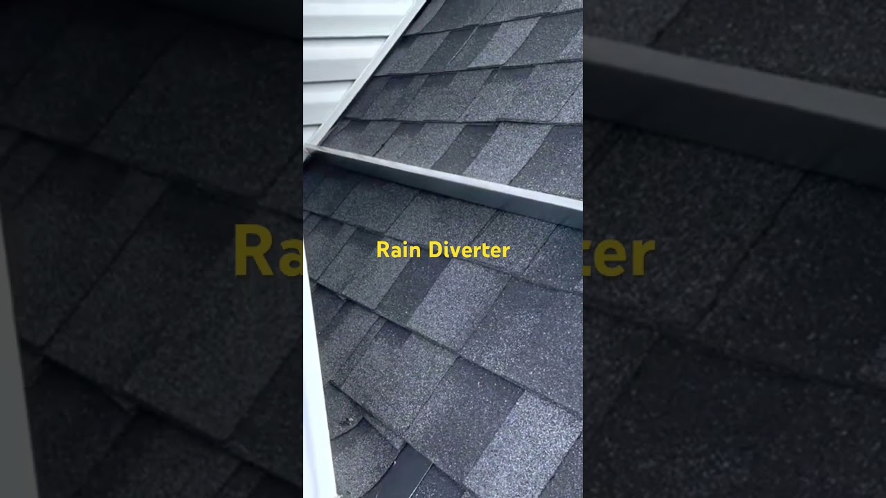 How to install a roofing rain diverter