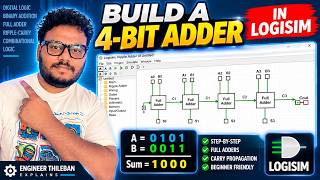 The Easiest Way to Build a 4-Bit Ripple-Carry Adder in Logisim