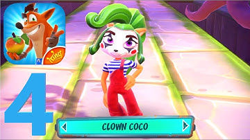 Crash Bandicoot on the run gameplay walkthrough CLOWN COCO NEW SKIN part 4 ios / android