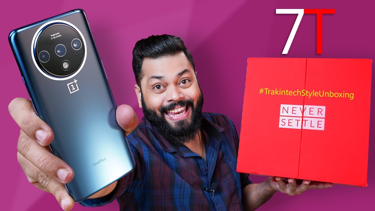 OnePlus 7T Unboxing & First Impressions ⚡⚡ Premium From Every Angle