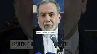 Iran FM Araghchi says open to China's help to resolve Mideast tensions
