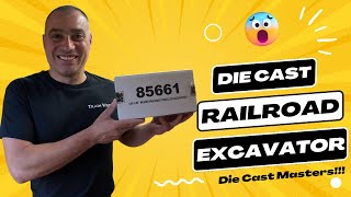 Model Train Layout Update!!! | Railroad Wheeled Excavator from Die Cast Masters - Lets Go!