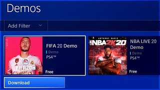 How to download the fifa 20 demo early on ps4 / xbox one! when will be
released.... release date leaked : https://youtu.be/ulvj...