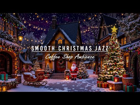 Beautiful Snowy Christmas Village Ambience Smooth Christmas Jazz Music Gentle Snowfall For Relax
