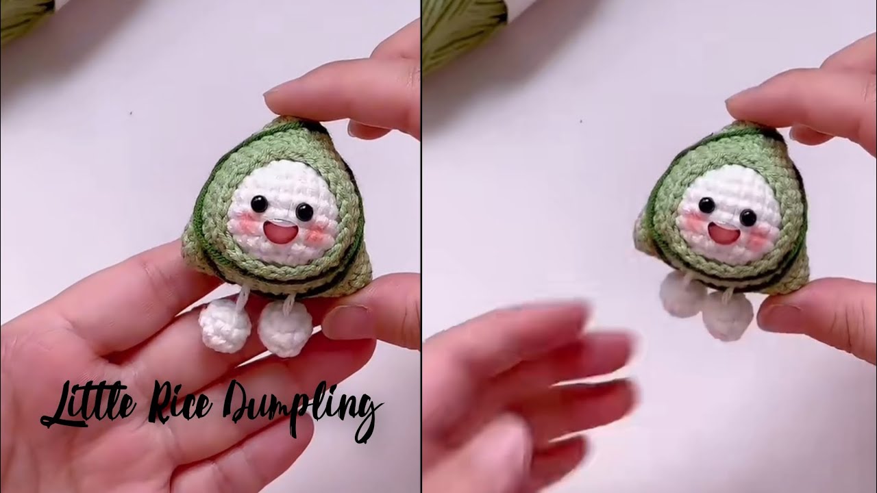 Crochet Little Rice Dumpling//Quick & Easy Pattern 🌷#knitting