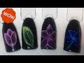 Floral Gel Nail Art Polish Tutorial - Air flower